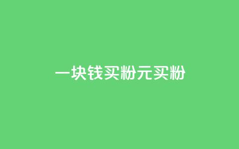 一块钱买1000粉(1元买1000粉) 第1张 一块钱买1000粉(1元买1000粉) 第1张