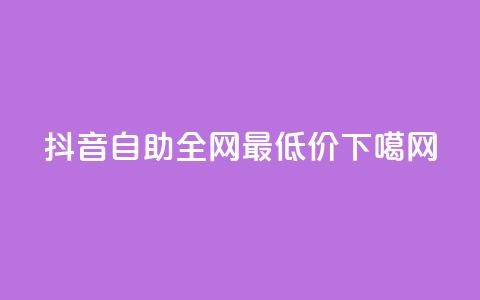 抖音自助24h全网最低价 第1张 抖音自助24h全网最低价 第1张