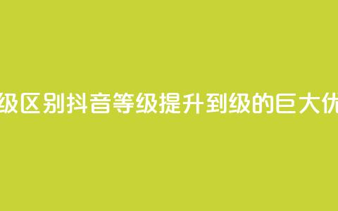 抖音1-60级与75级区别 - 抖音等级提升到75级的巨大优势! 第1张 抖音1-60级与75级区别 - 抖音等级提升到75级的巨大优势! 第1张