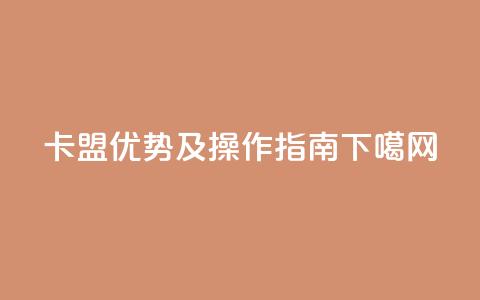 51卡盟优势及操作指南 第1张 51卡盟优势及操作指南 第1张