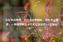 小红书点赞网，小红书点赞网址，小红书上的赞，一种独特的生活方式亿乐社区SUP货源站