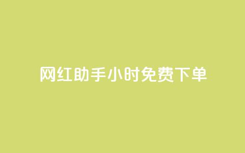 网红助手24小时免费下单 - 玩酷网络自助下单  第1张
