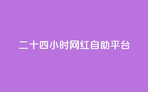 二十四小时网红自助平台 - 全天候自助平台打造网红风潮！  第1张