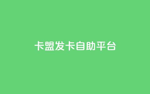 卡盟发卡自助平台 - 发卡自助平台卡盟，助您轻松发卡。  第1张