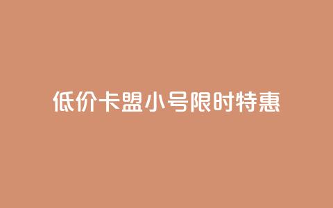 低价卡盟QQ小号限时特惠  第1张