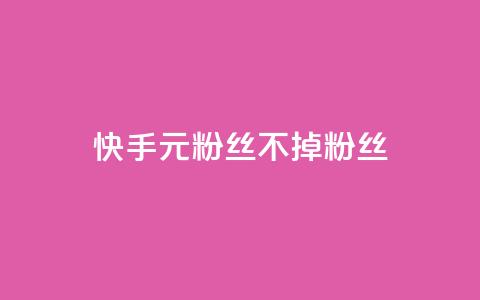 快手1元3000粉丝不掉粉丝 - 快手1元获取3000粉丝确保不掉粉！  第1张