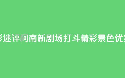 影迷评《柯南新剧场》:打斗精彩 景色优美 第1张 影迷评《柯南新剧场》:打斗精彩 景色优美 第1张