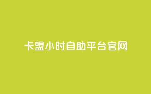 卡盟24小时自助平台官网 - 卡盟自助平台全天候服务网站全新上线~  第1张