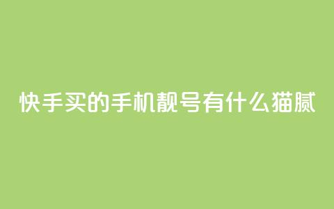 快手买的手机靓号有什么猫腻 - 快手购买手机靓号的隐藏秘密与注意事项！  第1张