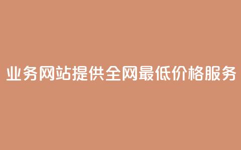 QQ业务网站提供全网最低价格服务  第1张