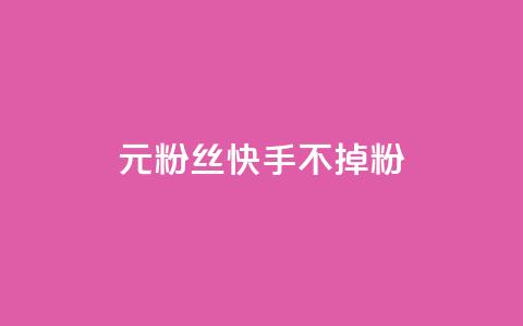 1元3000粉丝快手不掉粉 - 1元在快手增加3000粉丝，轻松不流失!  第1张