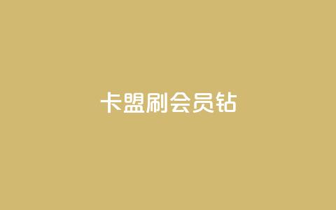 卡盟刷QQ会员钻 - 卡盟服务助力QQ会员快速升级! 第1张 卡盟刷QQ会员钻 - 卡盟服务助力QQ会员快速升级! 第1张