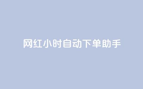 网红24小时自动下单助手 - 网红全天候自动下单助手助你轻松购物	。  第1张