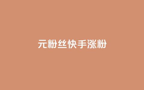 1元3000粉丝快手涨粉,全网自助下单最便宜 - 快手点赞1块1000 dy评论业务商城  第1张