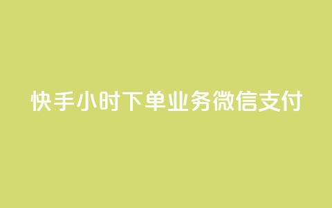 快手24小时下单业务微信支付,快手24小时下单平台最低价 - 在线卡盟 抖音24小时免费下单  第1张