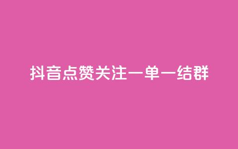 抖音点赞关注一单一结qq群 - 抖音点赞关注QQ群，一单一结快速加入！  第1张