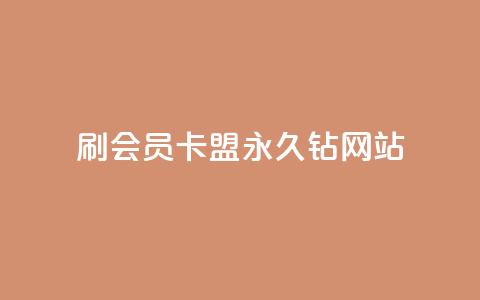 刷会员卡盟永久钻网站 - 永久享受会员权益的卡盟推荐网站揭秘~  第1张