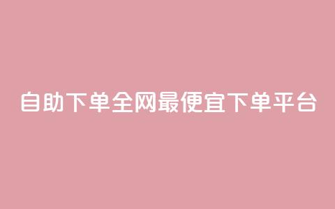 自助下单全网最便宜下单平台,qq空间一元一万访客 - 拼多多转盘助力网站 拼多多助力工具免费版  第1张