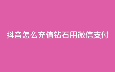 抖音怎么充值钻石用微信支付,一块钱买1000粉 - 抖音一元可以卖一千个赞 qq空间说说浏览次数怎么隐藏  第1张
