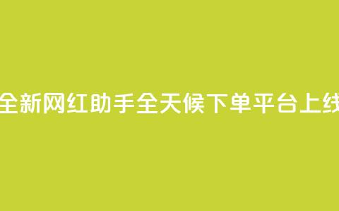 全新网红助手全天候下单平台上线 第1张 全新网红助手全天候下单平台上线 第1张