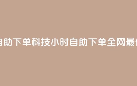 卡盟低价自助下单科技 - 24小时自助下单全网最低价ks  第1张