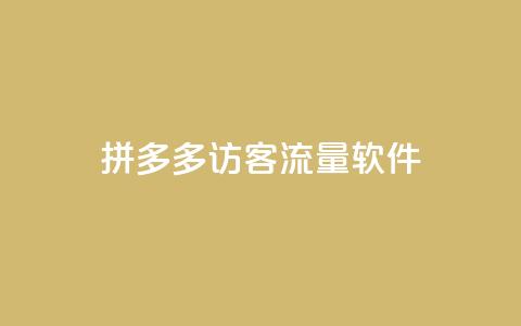 拼多多访客流量软件 - 拼多多流量增加神器,提升访客量~ 第1张 拼多多访客流量软件 - 拼多多流量增加神器,提升访客量~ 第1张