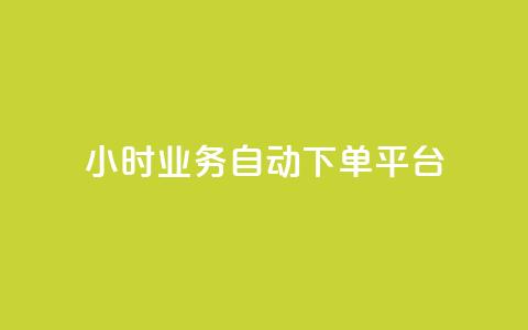 24小时业务自动下单平台 - 自动下单平台助力您的业务24小时发展! 第1张 24小时业务自动下单平台 - 自动下单平台助力您的业务24小时发展! 第1张