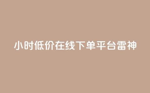 24小时低价在线下单平台雷神,dy业务低价自助下单软件 - 抖音24小时自助服务平台 抖音业务下单24小时秒到账  第1张