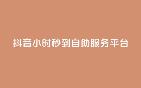 抖音24小时秒到自助服务平台,快手流量怎么变现赚钱 - 抖音点赞一块钱一百个点赞 qq自助下单平台秒速  第1张