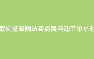 免费领取浏览量网站 - 买点赞 自动下单 24小时