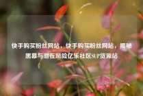 快手购买粉丝网站，快手购买粉丝网站，揭秘黑幕与潜在风险亿乐社区SUP货源站
