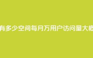 qq空间2万的访客有多少 - qq空间每月2万用户访问量大概是多少？~