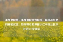 小红书粉丝，小红书粉丝如何涨，解锁小红书的秘密武器，如何吸引和保留小红书粉丝亿乐社区SUP货源站