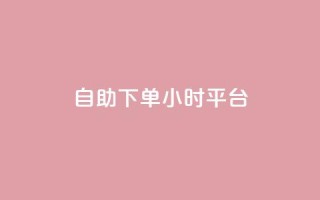 自助下单24小时平台 - 一元一百个赞抖音网站
