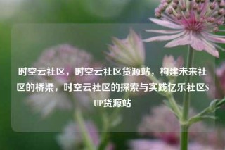 时空云社区，时空云社区货源站，构建未来社区的桥梁，时空云社区的探索与实践亿乐社区SUP货源站