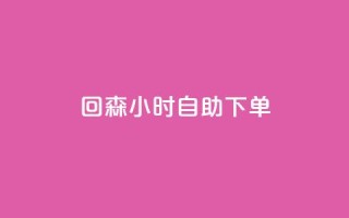 回森24小时自助下单,qq下单平台全网最低价 - 哔哩哔哩业务自助平台 - 点赞网