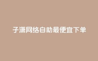 子潇网络自助最便宜下单,快手业务平台网站官网 - 彩虹兔官方免费下载 - 快手买站一块钱1000粉