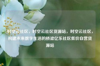 时空云社区，时空云社区货源站，时空云社区，构建未来数字生活的桥梁亿乐社区低价自营货源站