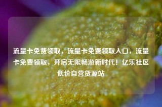 流量卡免费领取，流量卡免费领取入口，流量卡免费领取，开启无限畅游新时代！亿乐社区低价自营货源站