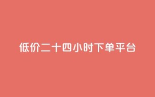 Dy低价二十四小时下单平台 - Dy低价24小时快速下单平台-特惠优惠，一键购买商品!