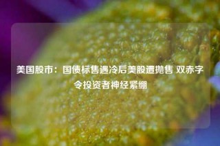 美国股市：国债标售遇冷后美股遭抛售 双赤字令投资者神经紧绷