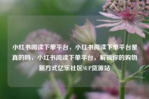 小红书阅读下单平台，小红书阅读下单平台是真的吗，小红书阅读下单平台，解锁你的购物新方式亿乐社区SUP货源站
