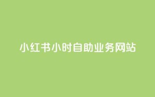 小红书24小时自助业务网站 - 小红书24小时便捷自助服务站!