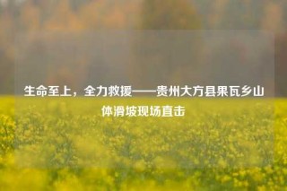 生命至上，全力救援——贵州大方县果瓦乡山体滑坡现场直击