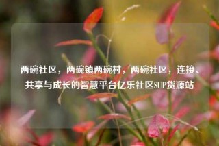 两碗社区，两碗镇两碗村，两碗社区，连接、共享与成长的智慧平台亿乐社区SUP货源站