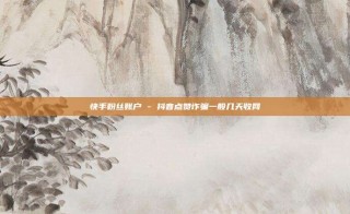 快手粉丝账户 - 抖音点赞诈骗一般几天收网