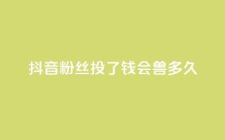 抖音粉丝投了钱会兽多久,qq自助 - 彩虹兔官方免费下载 - QQ卡盟货源批发网
