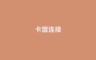 卡盟连接 - 卡盟链接的新选择~