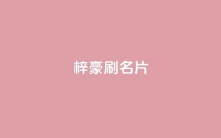 梓豪刷名片,快手24下单平台最低 - 网红商城快手业务 - ks业务免费下单平台最便宜