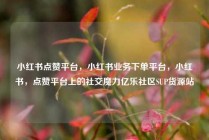 小红书点赞平台，小红书业务下单平台，小红书，点赞平台上的社交魔力亿乐社区SUP货源站